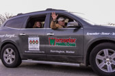 Morrill and Karen Worcester of Worcester Wreath Company of Harrington, Maine entering Arlington National Cemetery