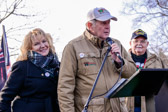 Morrill Worcester speaking to the volunteers about the mission of Wreaths Across America.