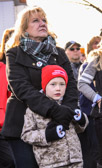 Karen Worcester and her grandson.