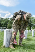 Flags-In is a time honored tradition that is reserved for Soldiers of the 3rd U.S. Infantry Regiment (The Old Guard).  Since The Old Guard’s designation as the Army’s official ceremonial unit in 1948, they have conducted this mission annually at Arlington National Cemetery prior to Memorial Day to honor our nation’s fallen military heroes.