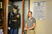 Sgt. Ruth Hanks is only the 4th Female Tomb Guard  Sentenial  Badge #643