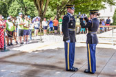 The Tomb is comprised of three Tomb squads "reliefs", 1st, 2nd and 3rd Reliefs. The reliefs are organized based on height, so that the Tomb Guards are similar in size during the Changing of the Guard. Although the Sergeant of the Guard can organize reliefs based operational needs.
