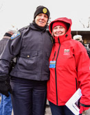 Chief “Cupcake” Jeannie Roberts from Westbrook, Maine with American Gold Star Mother Donna Bagwell.