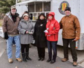 Mission BBQ's Jennifer Davidson provided some warm refreshments and good food for all.