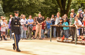 Flags In at Arlington National Cemetery Tomb of the Unknowns May 25, 2017