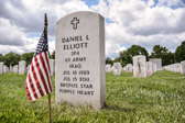All flags are removed after Memorial Day, before each cemetery opens to the public.