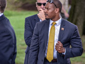 The Secret Service just got here, so it looks like a special guest will soon be arriving.