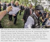 Called out to President Trump, “I want to ask you about Joseph Nelson Hargrove, a Vietnam Veteran who was left behind, could you Please take this and look into this”