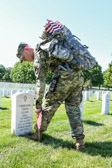 Asked Captain Womack a favor, to place a flag at Gold Star Mother Mona Gunn sons headstone, Cherone Louis Gunn.  SMSN Gunn was killed when terroist with explosives rammed the USS Cole on October 12, 2000.