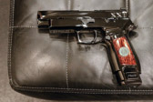 The ceremonial pistols are 9mm striker-fired pistols with a non-railed aluminum grip module, stainless steel slide, wood grip inserts, a 21-round magazine, and features the same optic cut as specified by the MHS contract, front night sight, removable rear plate, and black controls.<br /><br />The pistols also feature a high polish to withstand the inclement weather while the Tomb Sentinels stand guard.