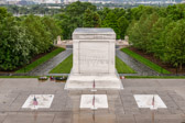 During the stom flags were placed at the Tomb Of The Unknowns.