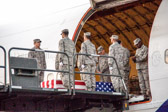United States Army. Chaplain: Major Noel Klavens offers prayer for the fallen onboard the aircraft