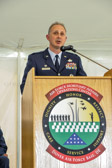 Colonel Robert H. “Bob” Edmondson, Commander of Dover Air Force Base tells the audience  what this Fisher House will mean to the Famlies of the Fallen.  Fisher Houses are "comfort homes" that provide free housing to family members whose loved ones are undergoing medical treatment or rehabilitation at military hospitals or VA medical centers around the country. Since 1990, more than 130,000 military families have stayed at one or more Fisher Houses.