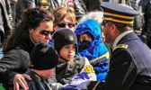 "PRESENTATION OF NATIONAL COLORS TO DRAKE and VANCE"