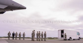 All returning service members are considered as "believed to be" until they can<br />be confirmed through finger prints, dental records and/or DNA. After a service member has been identified and prepared for return to their families, they are placed in a casket and transported to their final resting place. This process is a Solemn event; not a ceremony.
