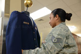 When Dover Mortuary Affairs is notified a fallen warrior is coming in, they start getting things<br />ready for their uniform such as name tag and ribbons. Once they are here, we take their measurements. Then we purchase a uniform/or suit (whichever is requested). Once they are dressed, we inspect the uniform again to make sure everything is correct. It is our  responsibility to make sure that each fallen warrior's uniform is in immaculate condition before they go home.