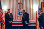 Medal of Honor Narrative S/Sgt. Cavaiani distinguished himself by conspicuous gallantry and intrepidity at the risk of life above and beyond the call of duty in action in the Republic of Vietnam on 4 and 5 June 1971 while serving as a platoon leader to a security platoon providing security for an isolated radio relay site located within enemy-held territory. On the morning of 4 June 1971, the entire camp came under an intense barrage of enemy small arms, automatic weapons, rocket-propelled grenade and mortar fire from a superior size enemy force. S/Sgt. Cavaiani acted with complete disregard for his personal safety as he repeatedly exposed himself to heavy enemy fire in order to move about the camp's perimeter directing the platoon's fire and rallying the platoon in a desperate fight for survival. S/Sgt. Cavaiani also returned heavy suppressive fire upon the assaulting enemy force during this period with a variety of weapons. When the entire platoon was to be evacuated, S/Sgt. Cavaiani unhesitatingly volunteered to remain on the ground and direct the helicopters into the landing zone. S/Sgt. Cavaiani was able to direct the first 3 helicopters in evacuating a major portion of the platoon. Due to intense increase in enemy fire, S/Sgt. Cavaiani was forced to remain at the camp overnight where he calmly directed the remaining platoon members in strengthening their defenses. On the morning of 5 June, a heavy ground fog restricted visibility. The superior size enemy force launched a major ground attack in an attempt to completely annihilate the remaining small force. The enemy force advanced in 2 ranks, first firing a heavy volume of small arms automatic weapons and rocket-propelled grenade fire while the second rank continuously threw a steady barrage of hand grenades at the beleaguered force. S/Sgt. Cavaiani returned a heavy barrage of small arms and hand grenade fire on the assaulting enemy force but was unable to slow them down. He ordered the remaining platoon members to attempt to escape while he provided them with cover fire. With 1 last courageous exertion, S/Sgt. Cavaiani recovered a machine gun, stood up, completely exposing himself to the heavy enemy fire directed at him, and began firing the machine gun in a sweeping motion along the 2 ranks of advancing enemy soldiers. Through S/Sgt. Cavaiani's valiant efforts with complete disregard for his safety, the majority of the remaining platoon members were able to escape. While inflicting severe losses on the advancing enemy force, S/Sgt. Cavaiani was wounded numerous times. S/Sgt. Cavaiani's conspicuous gallantry, extraordinary heroism and intrepidity at the risk of his life, above and beyond the call of duty, were in keeping with the highest traditions of the military service and reflect great credit upon himself and the U.S. Army.