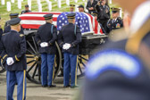 When Sergeant Cavaiani and the remaining platoon members could not halt the enemy advance, he ordered his men to escape while he laid down covering fire. As they ran, the citation said, he “recovered a machine gun, stood up, completely exposing himself to the heavy enemy fire directed at him, and began firing the machine gun in a sweeping motion.” Most of his men escaped.