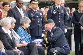 Upon presentation, the CAO renders these remarks, Ma'am, this flag is presented on behalf of a grateful nation as an expression of appreciation for the honorable and faithful service rendered by your loved one.