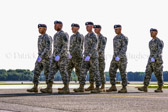 A dignified transfer is the process by which, upon the return from the theater of operations to the United States, the remains of fallen military members are transferred from the aircraft to a waiting vehicle and then to the port mortuary. The dignified transfer is not a ceremony; rather, it is a solemn movement of the transfer case by a carry team of military personnel from the fallen member's respective service. A dignified transfer is conducted for every U.S. military member who dies in the theater of operation while in the service of their country. A senior ranking officer of the fallen member's service presides over each dignified transfer.