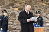 There names will be read, the Pennsylvania Military Honors team will present the flag to a volunteer who will receive the flag on behalf of all of the veterans. The Guardians will perform the rifle salute and provide live Taps.