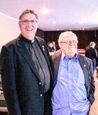 Long time family friend Father Richard Rock with Dominic Ragucci