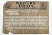 During my interview Jean shared many of the family mementos including the telegram her mother Mary Salerno received stating that PFC Michael L. Salerno was now listed as Missing In Action.