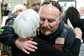 Many other Veterans came to pay there respects and helped to comfort the family.