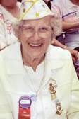 Gold Star Mother Emma Bosch at the dedication of the Korean War Memorial
