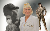 PNP American Gold Star Mother Ann Wolcot is pictured with her son Rex Marcel Sherman.  Killed in Vietnam 11-19-1969.  "Rangers Lead The Way"