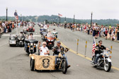 Gold Star Mother Terry Davis in the Special Forces side car.