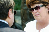 Gold Star Mother Molly Morel whose son, Captain Brent L. Morel of 1st Recon Bn. Marines was killed in combat actions April 7, 2004, during the first offensive in Fallujah as part of Operation Iraqi Freedom