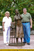 Judith Young, GSM (PNP) with Andrew L. Chernak, Sculptor/Designer, Vietnam Veteran