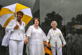 The wreath has been placed at The Wall and now we all sing
