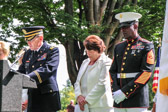 Chaplain Lt. Col. Ken Godfrey, US Army leads us with the invocation.