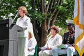 Jennifer Jackman reads the Presidential proclamation.