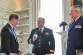 Lt. Gov. Matt Denn, Major Gen. Frank Vavala, Chaplain Major Cavens