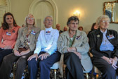 The Gold Star families event is named for the gold lapel pins given to family members of fallen servicemen and women by the Department of Defense. The pins have been given out since World War I.