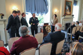 Major Gen. Frank Vavala reading Governor Jack Markell proclamation of this special day