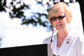 Gold Star Mother National President Mary Byers gives her President's message to the audience.