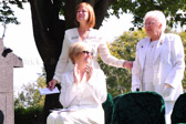 Gold Star Mother Jennifer Jackman recognizing Vietnam Gold Star Mother Emogene M. Cupp