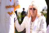 Gold Star Mother Lorna Harris, Banner Guard, National Historian.  Proud Mother of SPC Dustin J. Harris, 'Our Mighty Paratrooper'.