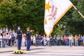 Taps are played and a final salute.