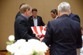 Gold Star Dads folding of Our Flag