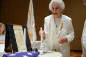 Terry Davis lighting Candles for the start of the installation ceremonies