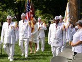 Veterans of Foreign Wars National Guard leads in with our National ensign.