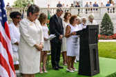 PNP Norma Luther does the Invocation
