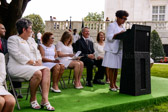 Gold Star Mother Ann Davis National VAVS Chairman reads the Presidential Proclamation.