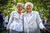 Teddy Westlake, grand daughter of Grace Darling Seibold American Gold Star Mothers founder with Vietnam Gold Star Mother Emogene M. Cupp