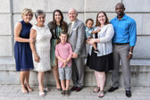 Gold Star Parents Ed & Candy Martin with some family members.
